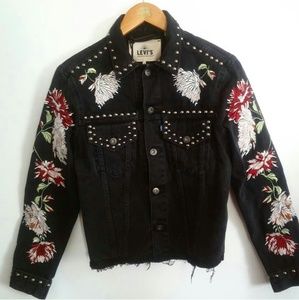 Embroidered Levis Denim Jacket